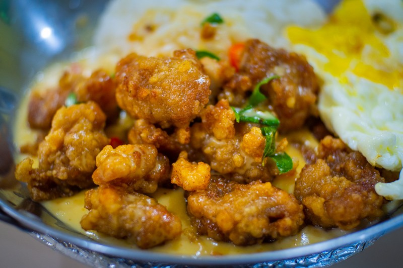 Close-up of Salted Egg Ricebowl from Rice Bowl Gold
