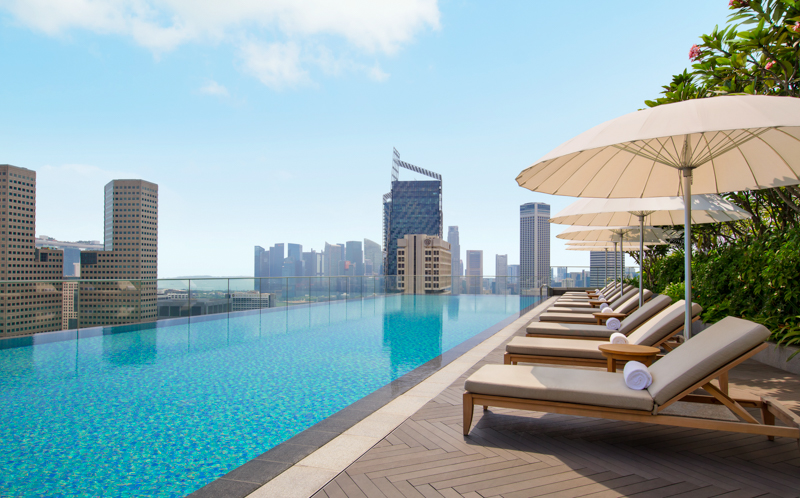 Pool view of Andaz Singapore Online 3