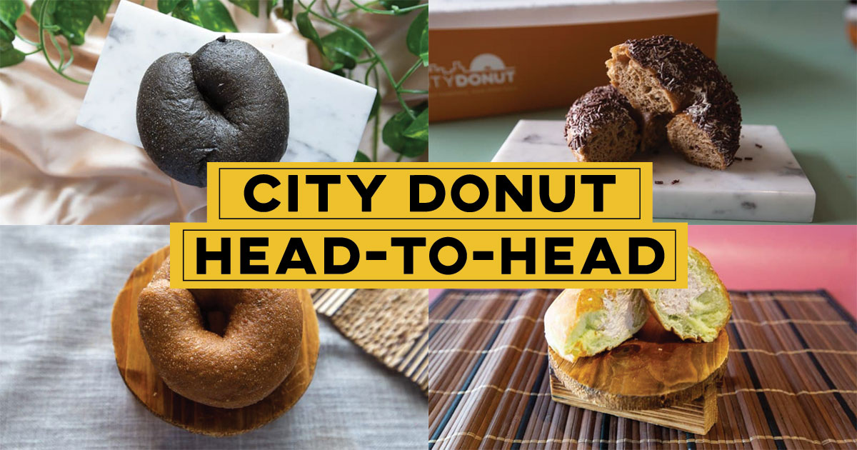 Collage of doughnuts City Donut