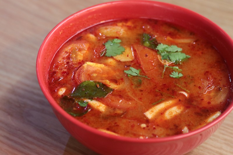 A bowl of tom yum kung