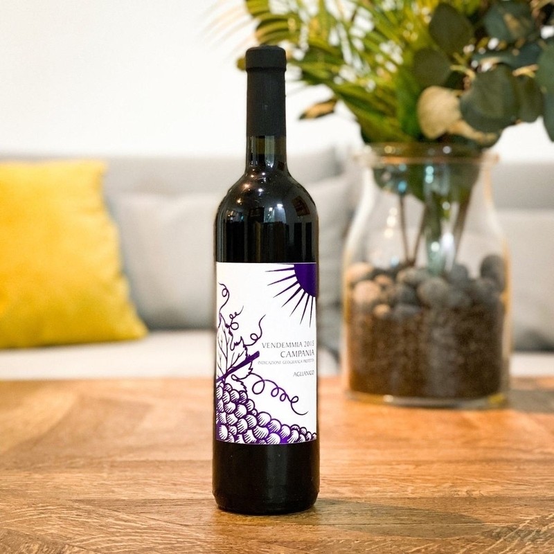 A bottle of organic wine