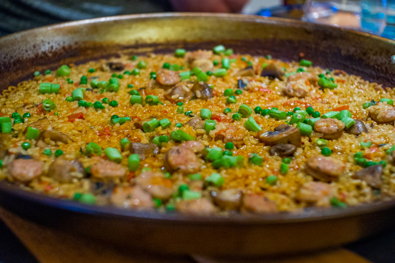 Pork Sausage & Mushroom Paella 