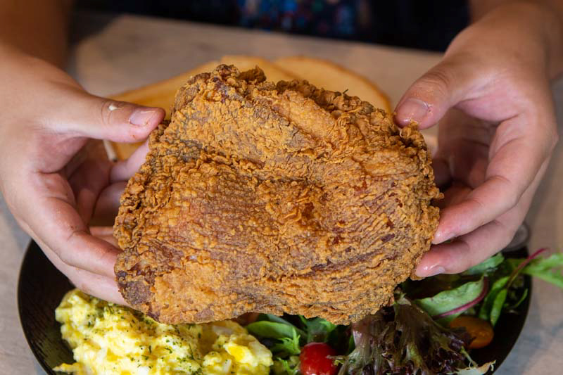 image of fried chicken from wild wood cafe
