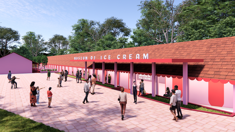 Artist Rendering Of The Facade At The Upcoming Museum Of Ice Cream Singapore