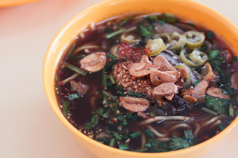 A bowl of Mee Celup from Kelate