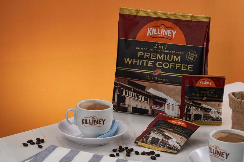 Product shot of Killiney 2-in-1 Premium White Coffee
