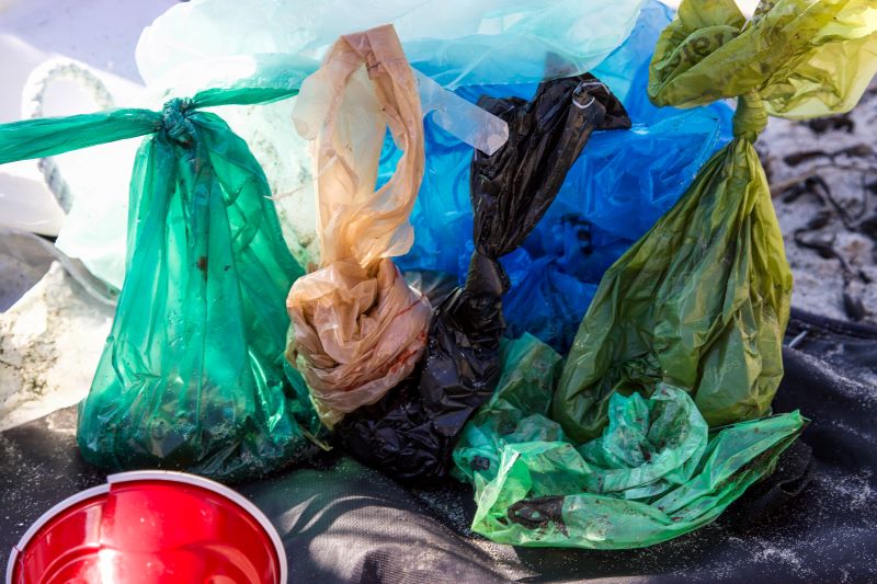 Assortment of plastic bags