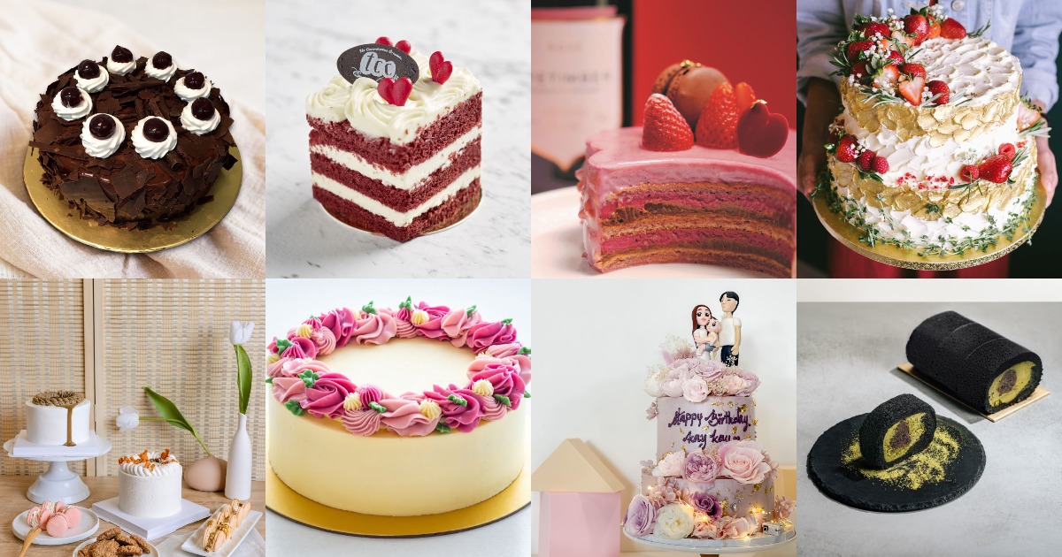 OCBC Mother's Day cake collage