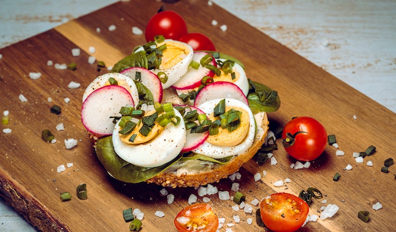 A serving of avocado toast with radish