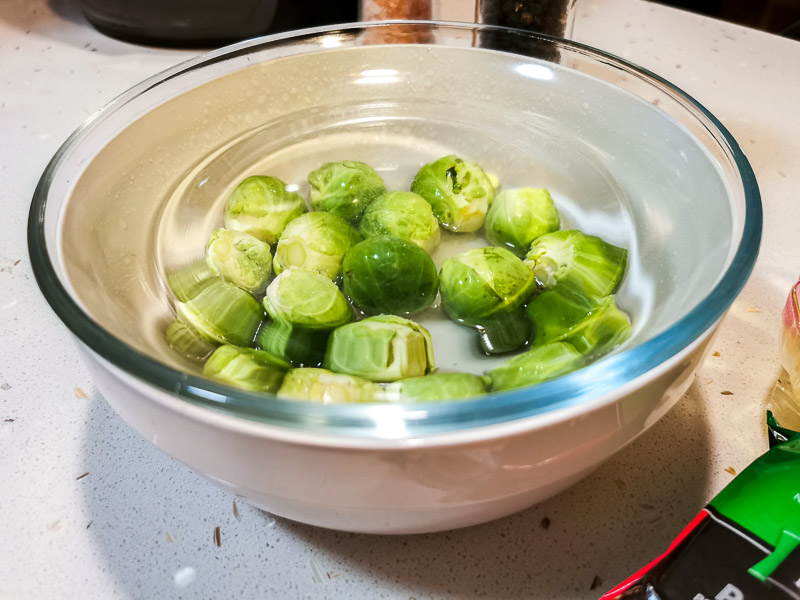 Microwaving brussel sprouts