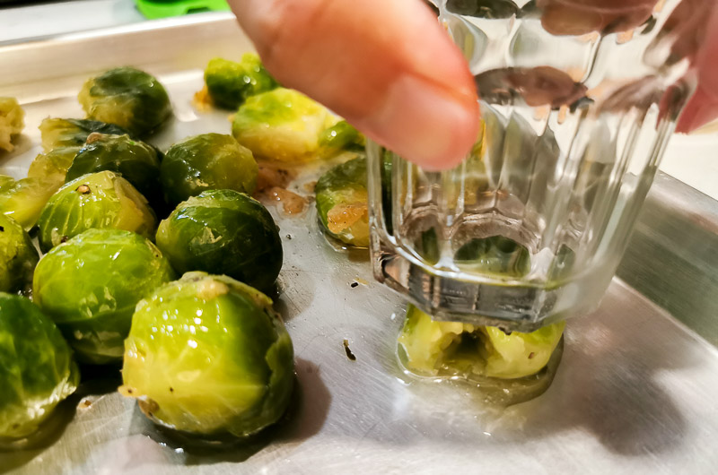 5ingredient stayhome recipe TikTok Smashed Brussel Sprouts