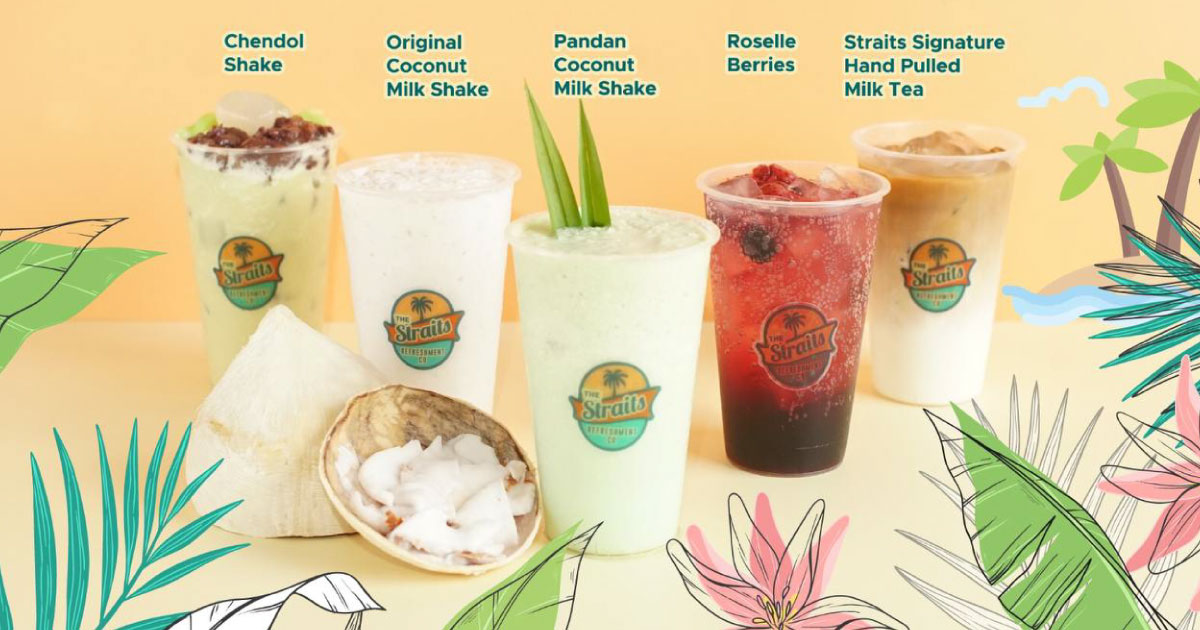 5 different drinks offered by the straits refreshment