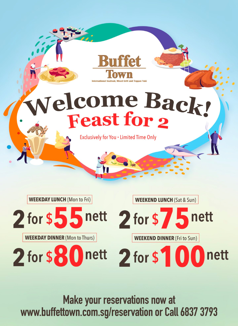 Buffet Town Welcome Back Feast For 2 promo 