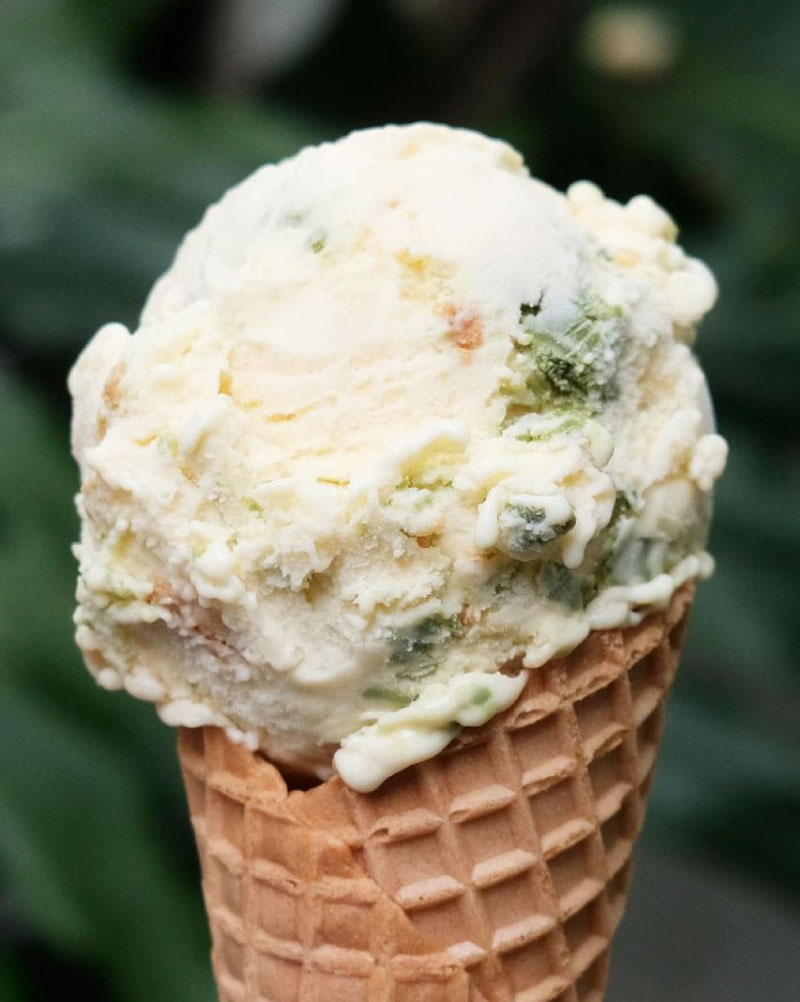 a collage of creamier's ice cream