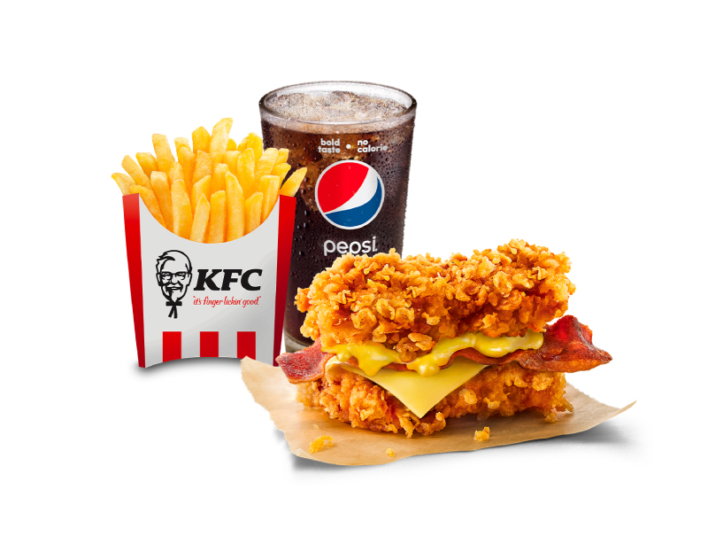 pic of kfc Double Down Meal