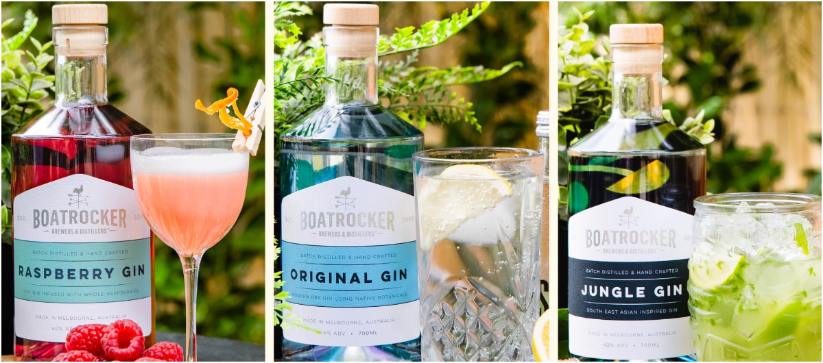 Boatrocker Gin Collage
