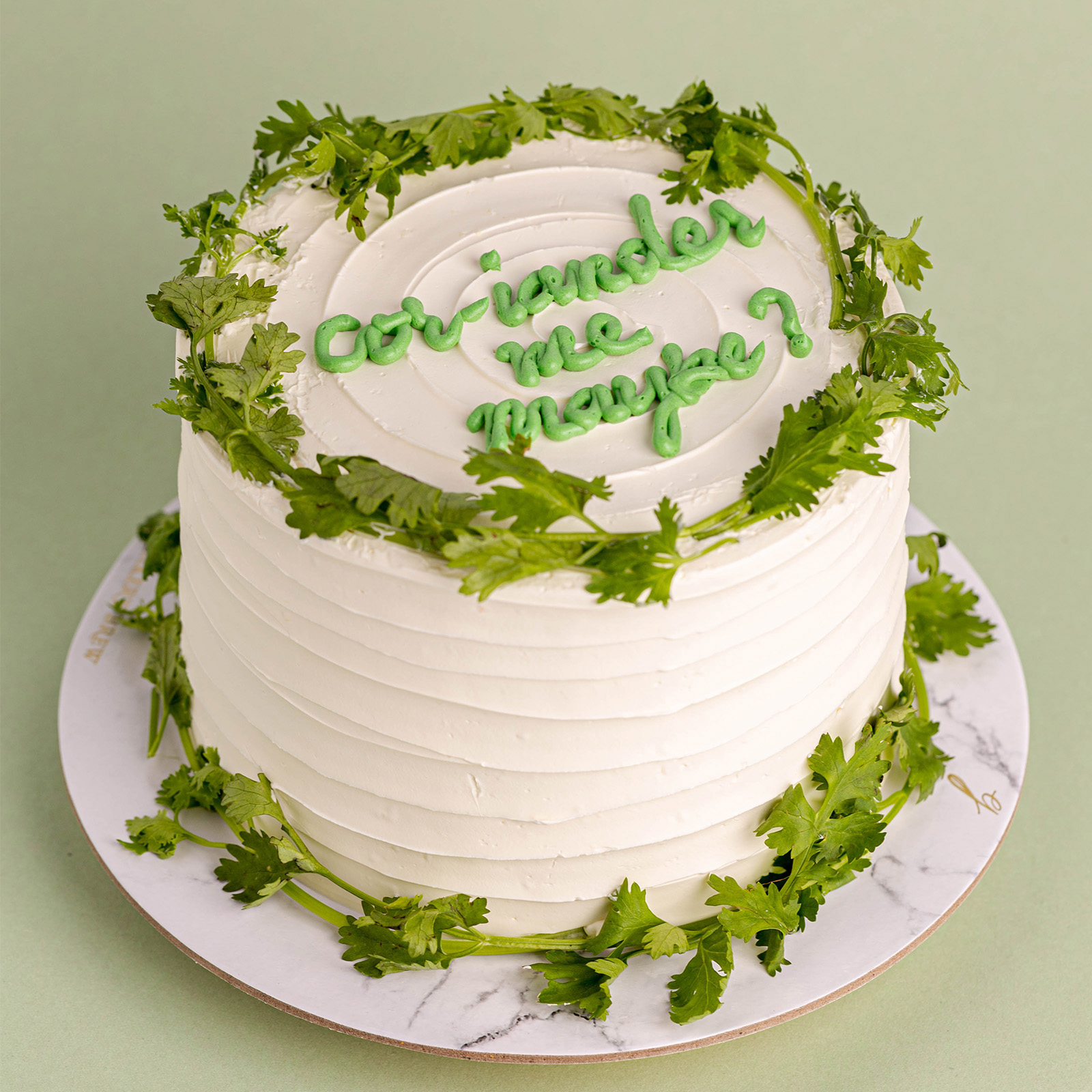 Coriander Dedication Cake, Baker's Brew Studio Online