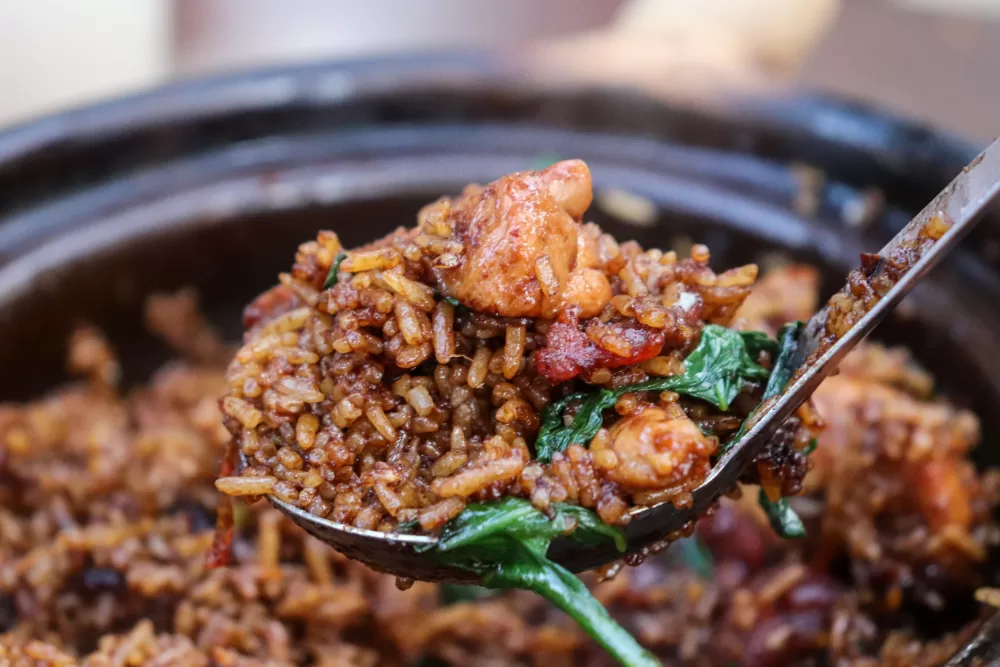 claypotrice8 claypot rice singapore - deng wen ji rice closeup