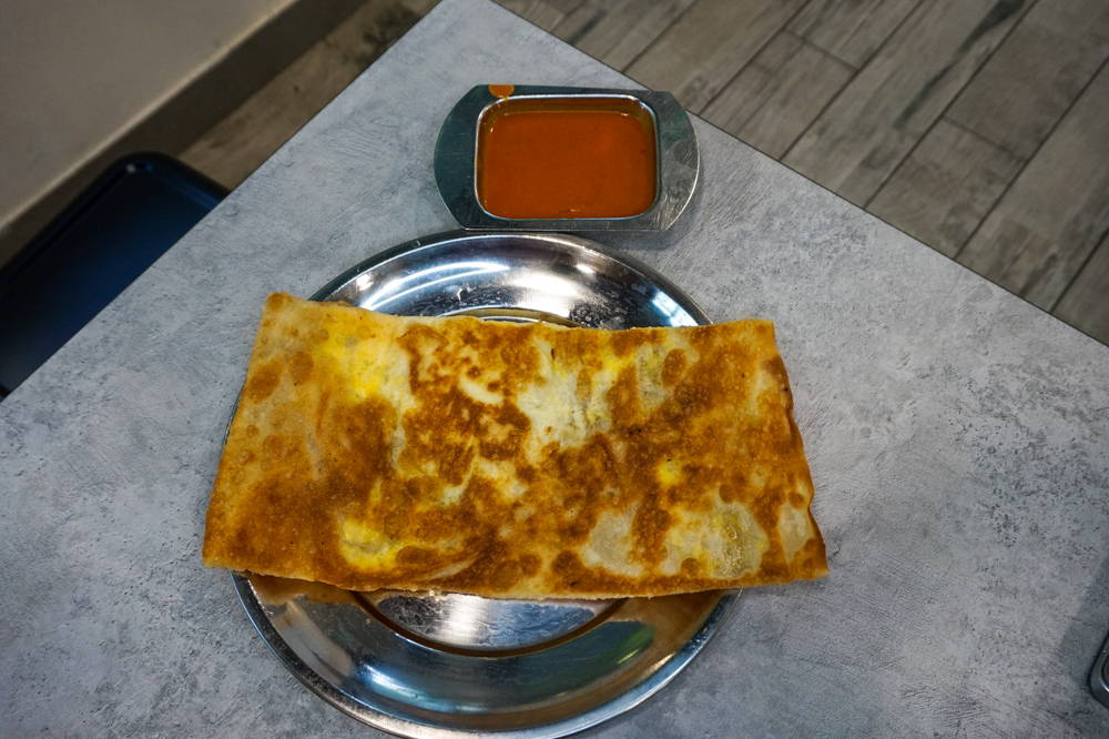 Egg Prata With Curry