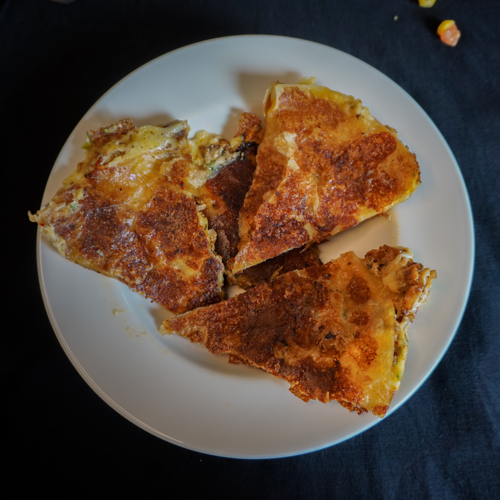Quesadillas on a plate
