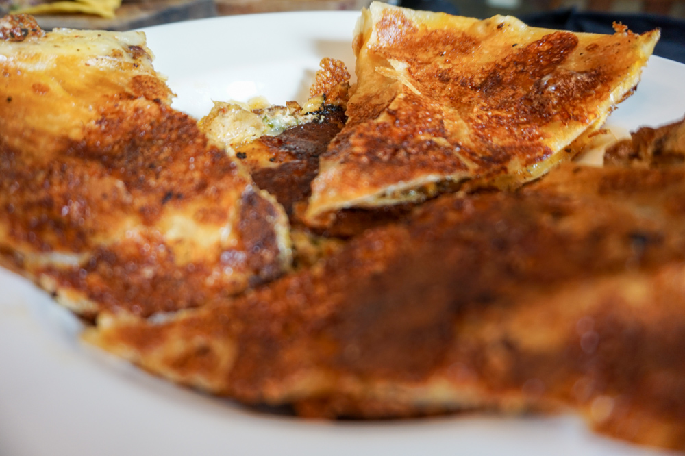 A close up of the Quesadillas