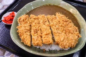 Maruhachi & Donbury Curry - Chicken Katsu Curry Rice with Red Ginger
