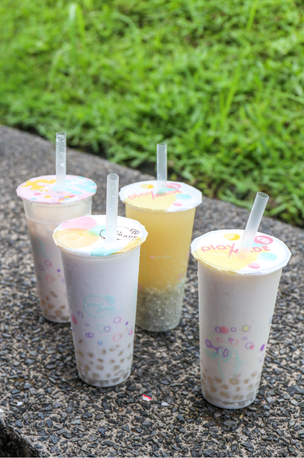 a group shot of playmade coconut shakes