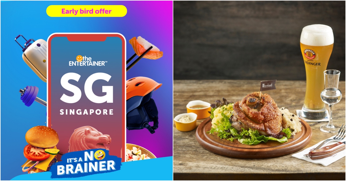 Collage Of The Entertainer App And Brotzeit