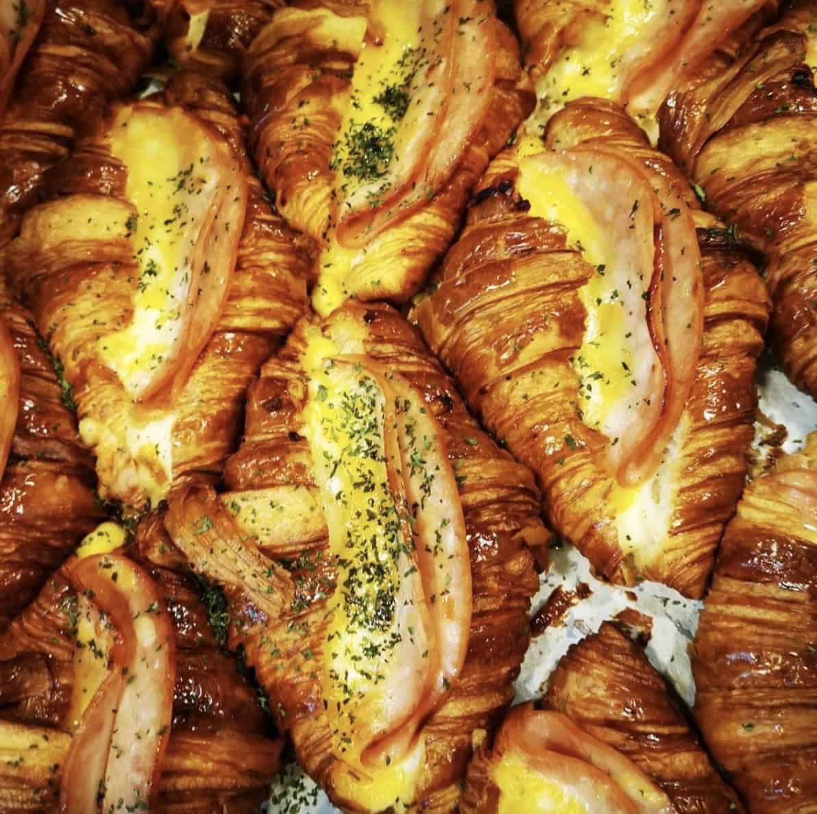 La Levain's cheese croissants