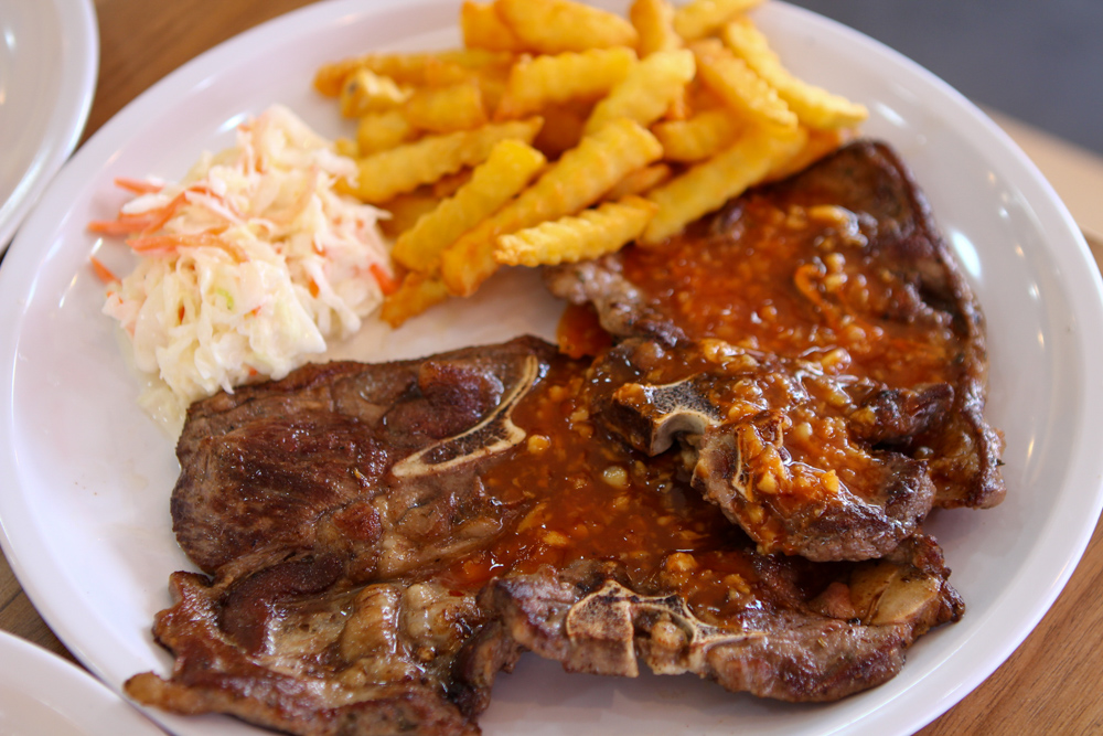 Old Airport Road Western Barbeque  lamb chop