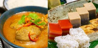 Collage of Sri Lankan Chicken Curry and Dessert Platter