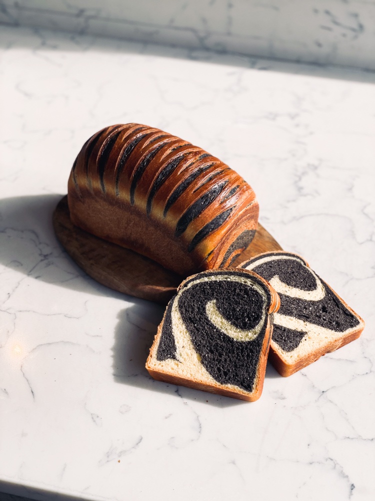 Slice of tiger bread