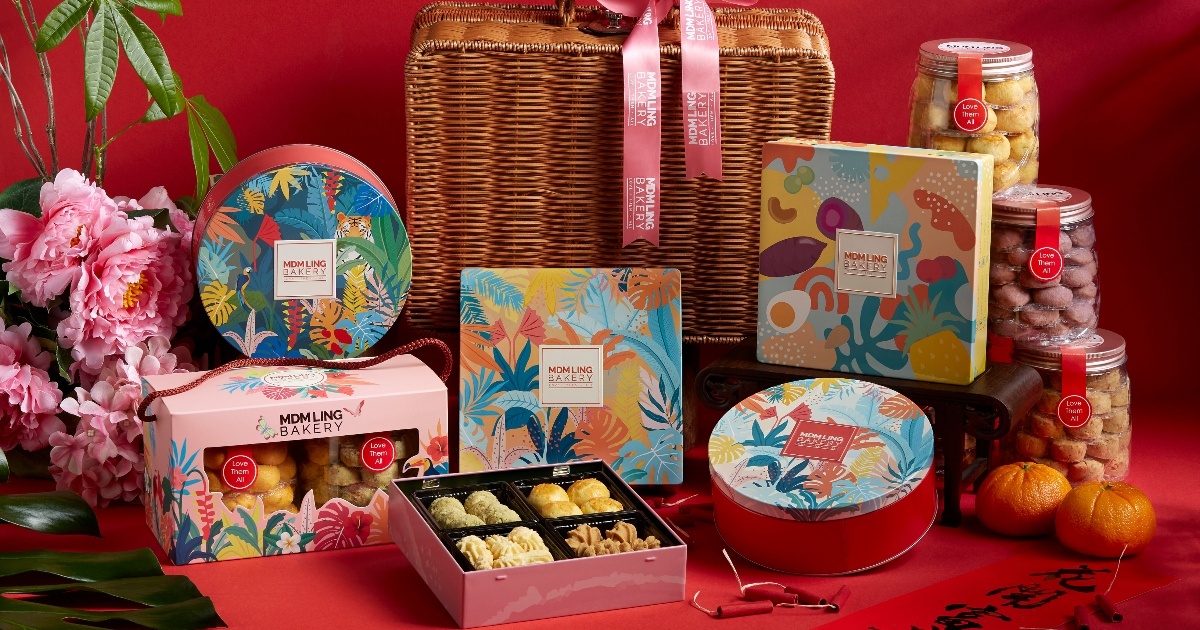 Image of Mdm Ling Bakery's festive offerings