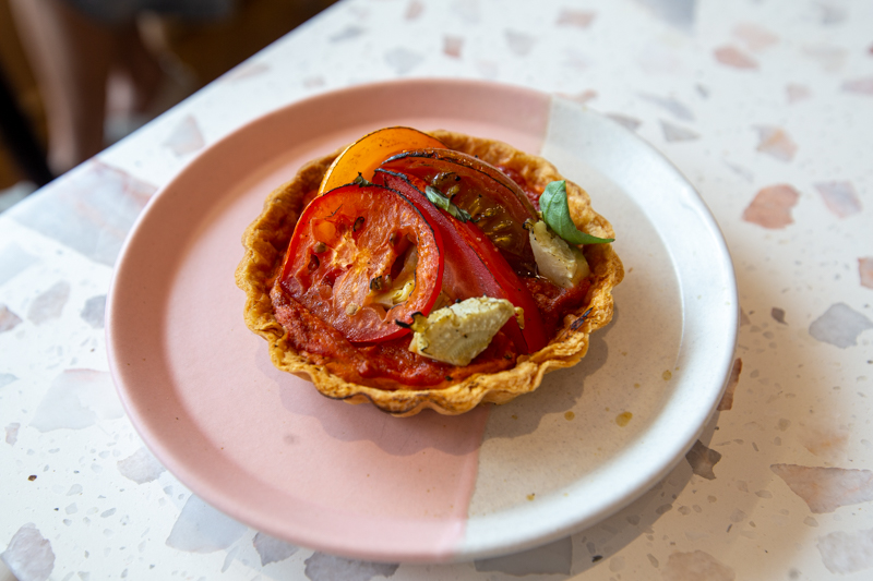 tomato and artichoke tart from tigerlily patisserie