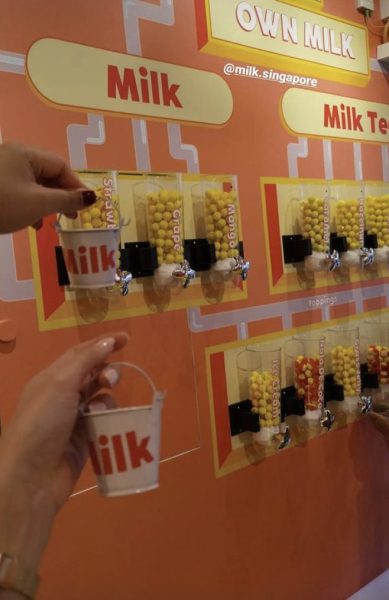 a photo of build your own MILK wall