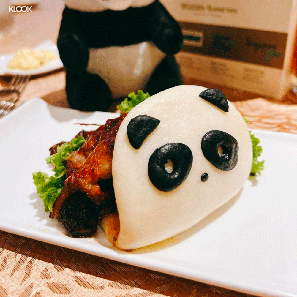 a photo of panda-themed food