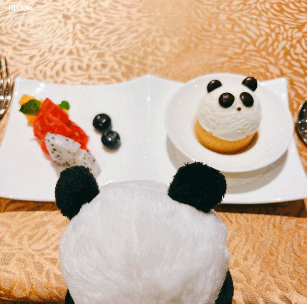 a photo of panda-themed food