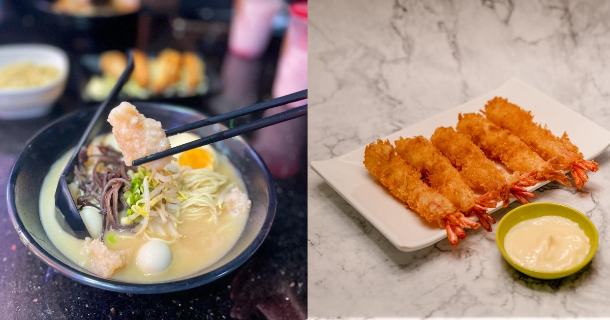 Collage of Kumamoto Ramen's menu items