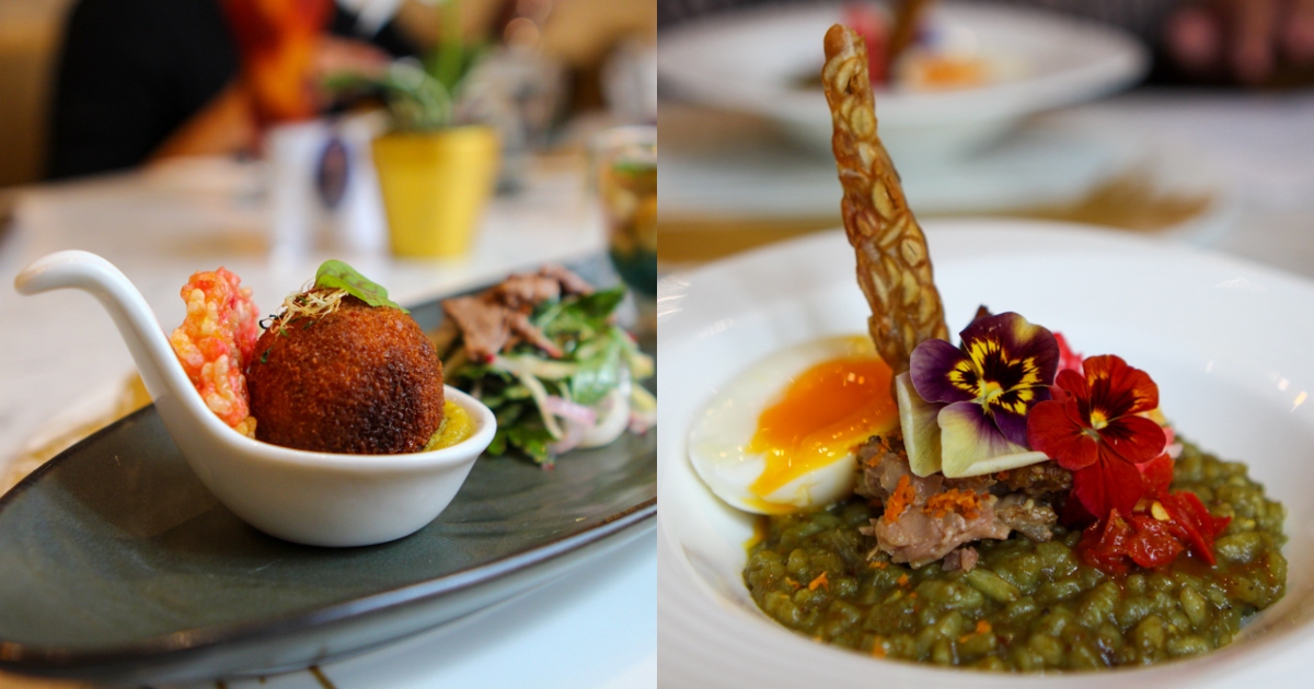 Collage of Permata's menu items