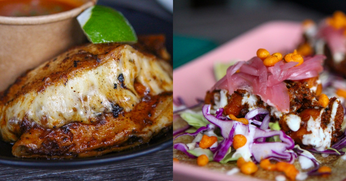 Collage of menu items