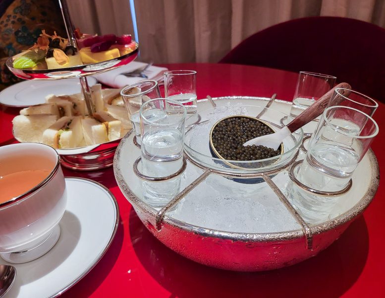 afternoon teas - caviar and vodka shots