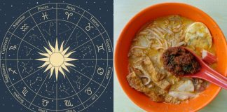 Collage of astro wheel and laksa