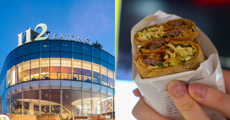 Collage of mall and crepe
