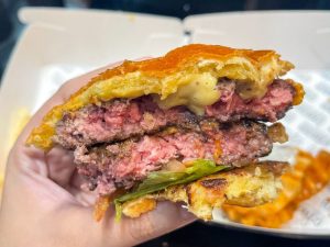NBCB - Cross-section shot of the Double Cheese Burger 