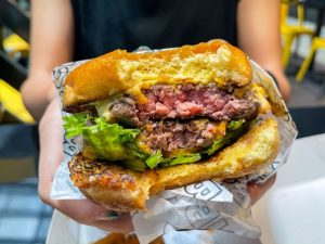 NBCB - Cross-section shot of the Double Cheese Burger 
