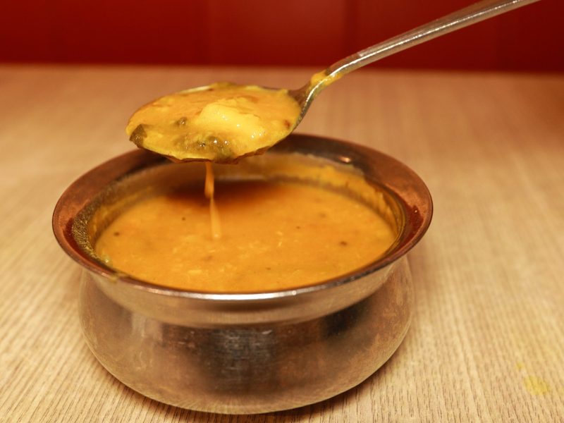 bowl of sambhar