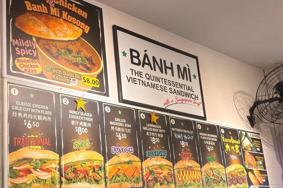 joo chiat banh mi ca phe - menu