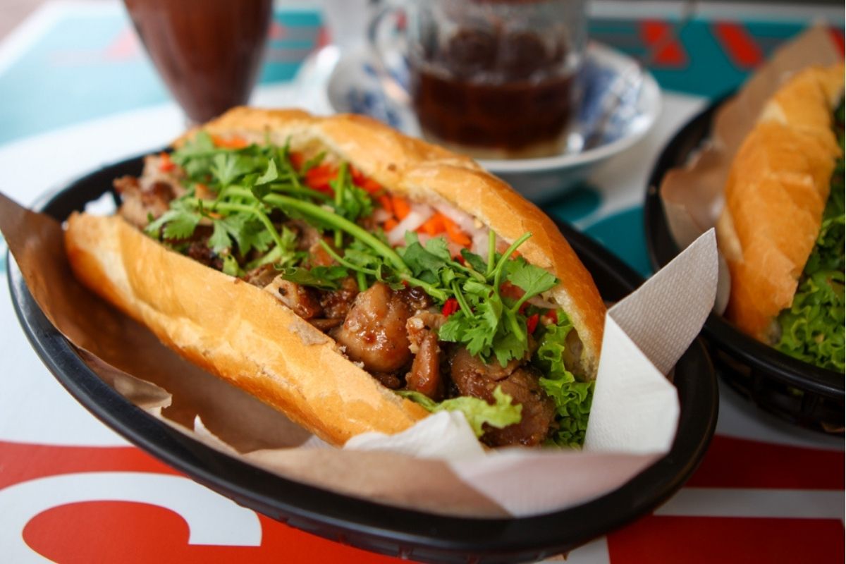 joo chiat banh mi ca phe - honey glazed chicken thigh
