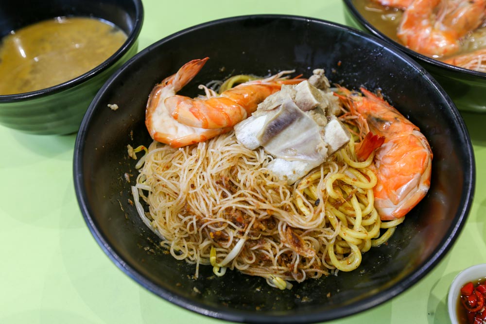 Photo of dry prawn noodles
