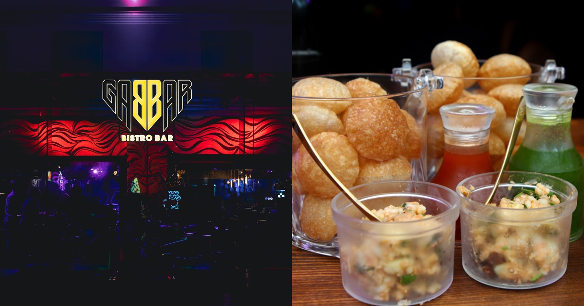 Collage of exterior and street food